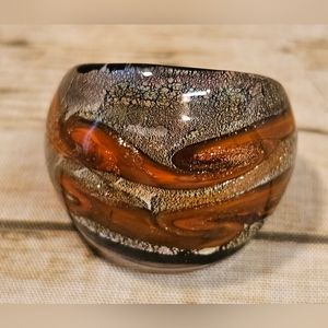 《Hand-Blown Glass Ring》Murano ❤️Art In A Ring □■☆☆■□ Milky Way (8)